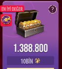 10 Bin Vip  Zynga Gold Paketi 800B-1.2T arası chip Zynga VIP Paketler Satın Al