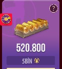 5 Bin Vip Zynga Gold Paketi 250B-400B arası chip Zynga VIP Paketler Satın Al